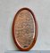 Antique Edwardian Oval Wall Mirror in Inlaid Walnut, 1910s, Image 1