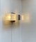 Scandinavian Double Sconce in Teak and Glass, 1960s 2