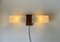 Scandinavian Double Sconce in Teak and Glass, 1960s 4