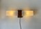 Scandinavian Double Sconce in Teak and Glass, 1960s, Image 4