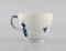 Servizio da caffè curvo blu per otto persone di Royal Copenhagen, anni '80, set di 24, Immagine 3