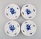 Model Number 10/8092 Blue Flower Braided Cake Plates from Royal Copenhagen, Set of 11 2