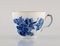 Geschwungene Blue Flower Kaffeetassen mit Untertassen mit Goldrand von Royal Copenhagen, 4er Set 3