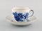 Geschwungene Blue Flower Kaffeetassen mit Untertassen mit Goldrand von Royal Copenhagen, 4er Set 2