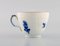 Geschwungene Blue Flower Kaffeetassen mit Untertassen mit Goldrand von Royal Copenhagen, 4er Set 4