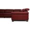 Red Leather Corner Sofa from Ewald Schillig 10