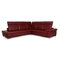 Red Leather Corner Sofa from Ewald Schillig 3