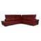 Red Leather Corner Sofa from Ewald Schillig, Image 3