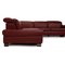 Red Leather Corner Sofa from Ewald Schillig, Image 9