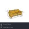 Maralunga Yellow Fabric 2-Seater Sofa from Cassina 2