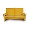 Maralunga Yellow Fabric 2-Seater Sofa from Cassina 3