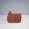 Brown Leather Modular Togo Sofa by Michel Ducaroy for Ligne Roset, Set of 4 5