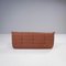 Brown Leather Modular Togo Sofa by Michel Ducaroy for Ligne Roset, Set of 4 7