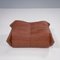 Brown Leather Modular Togo Sofa by Michel Ducaroy for Ligne Roset, Set of 4 13