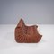 Brown Leather Modular Togo Sofa by Michel Ducaroy for Ligne Roset, Set of 4 10