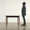 T97 Teak Veneer, Beech & Metal Table by Eugenio Gerli for Tecno, 1960s 2