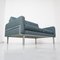 Blaues Zwei-Sitzer Sofa im Knoll Parallel Bar Stil 11