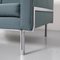 Blaues Zwei-Sitzer Sofa im Knoll Parallel Bar Stil 9