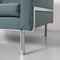 Blue Two-Seater Sofa in Knoll Parallel Bar Style 9