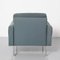 Blue Armchair in Knoll Parallel Bar Style 4