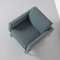 Blue Armchair in Knoll Parallel Bar Style 6