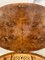 Tavolo da lavoro ovale antico in legno di noce intarsiato, Immagine 15