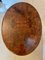 Antique Victorian Oval Inlaid Burr Walnut Worktable 5