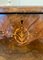 Tavolo da lavoro ovale antico in legno di noce intarsiato, Immagine 13