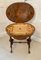 Antique Victorian Oval Inlaid Burr Walnut Worktable, Image 6