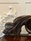 Table d'Appoint Victorienne Antique en Chêne Sculpté 14