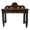 Antique Victorian Carved Oak Side Table 1