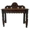 Antique Victorian Carved Oak Side Table, Image 1