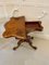 Antiker viktorianischer Kartentisch aus Nusswurzelholz 7