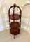 Antique Edwardian Inlaid Mahogany Cake Stand 2