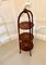 Antique Edwardian Inlaid Mahogany Cake Stand 3