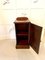 Antique Victorian Burr Walnut Bedside Cabinet or Nightstand 9