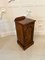 Antique Victorian Burr Walnut Bedside Cabinet or Nightstand 3