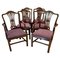 Antike viktorianische Esszimmerstühle aus geschnitztem Mahagoni, 6er Set 1