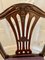 Antike viktorianische Esszimmerstühle aus geschnitztem Mahagoni, 6er Set 10