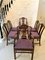 Antique Victorian Carved Mahogany Dining Chairs, Set of 6 4