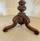 19th Century Victorian Oval Figured Walnut Lamp Table, Image 9