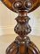 19th Century Victorian Oval Figured Walnut Lamp Table 7