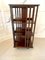 Large Antique Edwardian Inlaid Mahogany Revolving Bookcase, Image 5