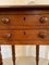 Small Antique Victorian Mahogany Table with 2 Drop Leaves 14