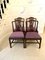 Antique Victorian Carved Mahogany Dining Chairs, Set of 4 14