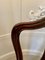 Antike viktorianische Esszimmerstühle aus geschnitztem Mahagoni, 4er Set 11