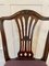 Antike viktorianische Esszimmerstühle aus geschnitztem Mahagoni, 4er Set 12