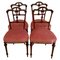 19th Century Victorian Walnut Dining Chairs, Set of 4, Image 1