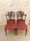 19th Century Victorian Walnut Dining Chairs, Set of 4 2