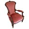 Fauteuil Victorien Antique en Noyer 1